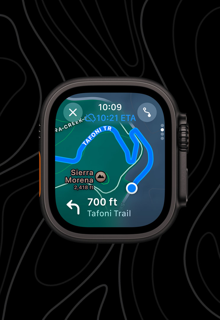 Apple Watch Ultra 2 Black Titanium Case with Black Ocean Band