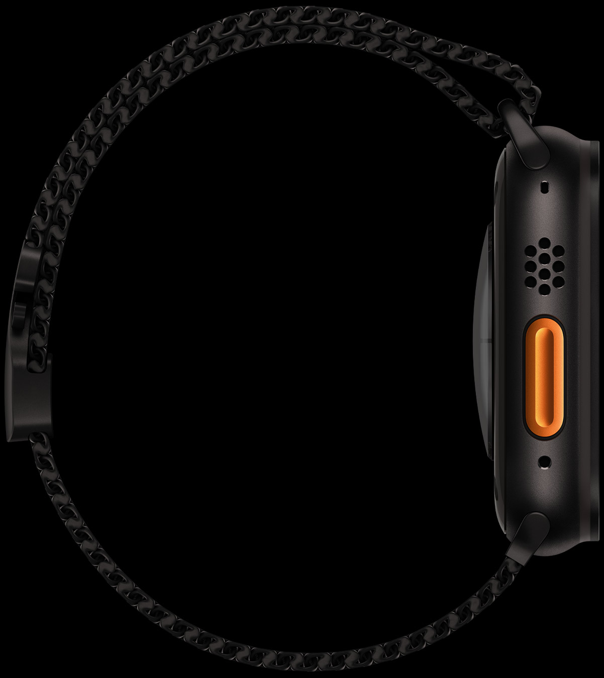 Apple Watch Ultra 2 Black Titanium Case with Black Ocean Band